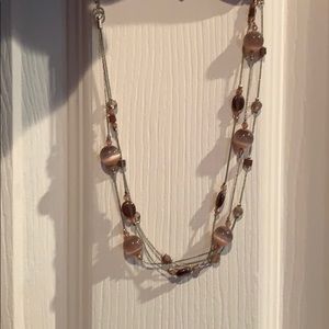 Lia Sophia Purple Beaded Necklace